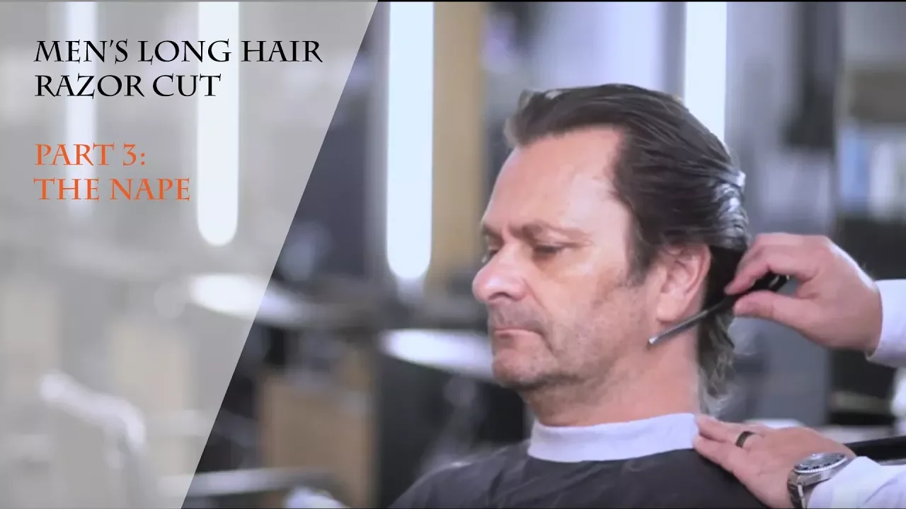 Part 3: Men's Long Hair Razor Cut - The Nape - Gary Machin