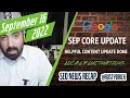 Google September Core Update Helpful Content Update Done Possible Local Search Ranking Update
