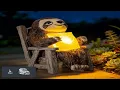 Garden Statue Solar Sloth Decoration with Light Outdoor Decor for Patio Table