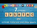 UNJUMBLE THE WORDS QUIZ 7 letters I Unscramble 30 Scrambled General Knowledge Words I