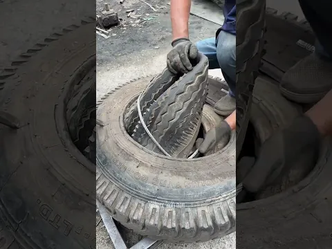 Double Tire For Site Used#mechanic #mechanicjack #diy
