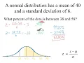 Using Table A to find Percent of Data in a Normal Distribution