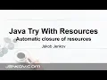 Java Try With Resources