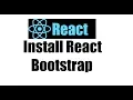 React js 2 Install React Bootstrap