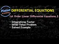 02 03 First Order Linear Differential Equation - Integrating Factor
