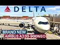 DELTA Brand New AIRBUS A330-900Neo Economy Paris - Salt Lake City Flight Review