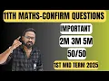 Download Lagu 11th Maths | Important 2m 3m 5m |50/50 |1st mid term 2025