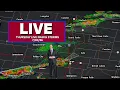 LIVE - THURSDAY STRONG STORMS RAIN MOVING THROUGH