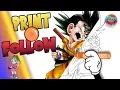 DRAGON BALL Z COLORING PAGES Kid GOKU kakarot PRINTABLE