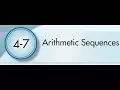 4-7 Arithmetic Sequences