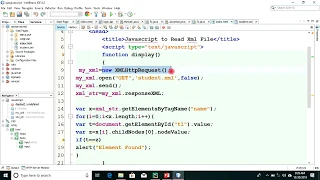 read and search data from xml using xmlhttprequest