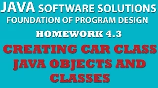 4-3 Java Creating Car Class Java OOP Objects Classes Setters Getters