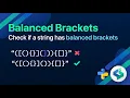 Balanced Brackets - Check if a string has balanced brackets in Python