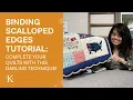 Binding Scalloped Edges Tutorial Star Spangled Beauty Feature Quilt