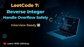 Reverse Integer LeetCode 7 C Programming Solution Overflow Handling