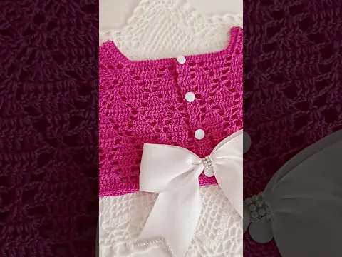 Te Encantara😍Teje Bella canesú Fácil y Rápido! Nuevo Patrón de Ganchillo👌#crochet #ganchillofacil