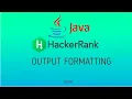 Java Output Formatting Hackerrank Java Solutions