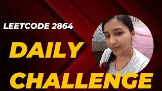 Leetcode 2864 Maximum Odd Binary Number Leetcode Daily Easy cpp