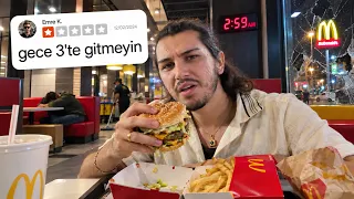 GECE 3’TE 24 SAAT AÇIK RESTORANLARI TEST ETTİM!