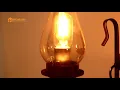 Massie Vintage Black Metal Wagon Wheel Chimney Glass Shade 3-Light Chandelier Review