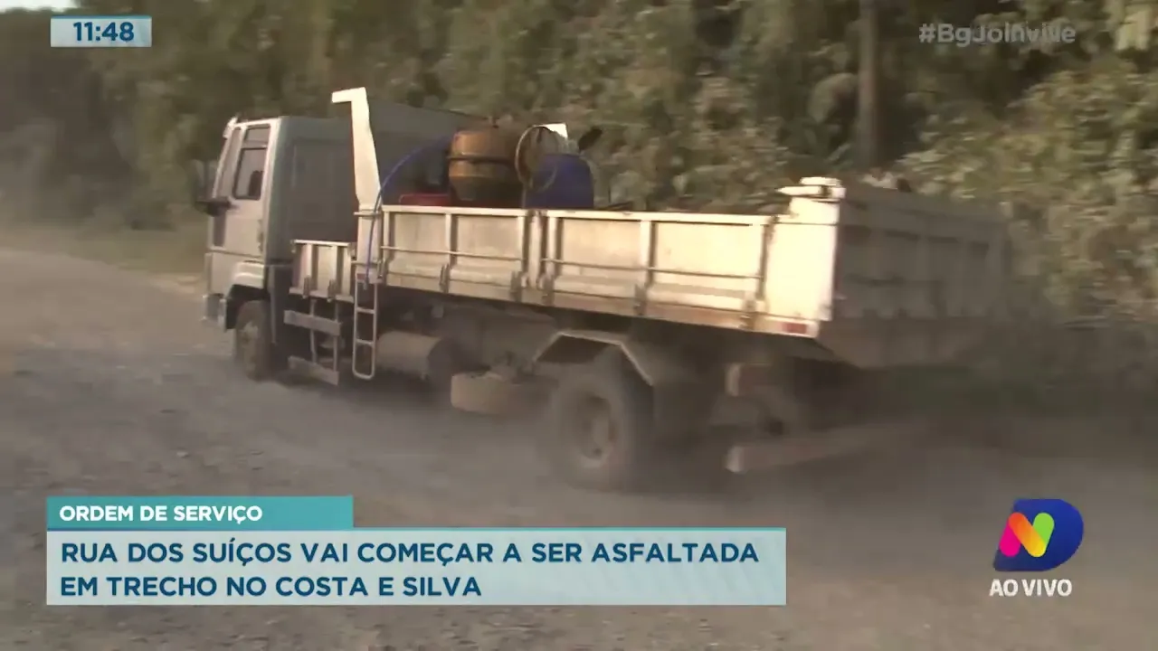 Ordem de serviço: rua dos Suíços vai começar a ser asfaltada em trecho no Costa e Silva