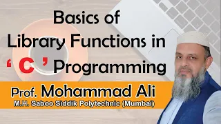 5 2 Library Functions in C Programming Part - 1 MATH Functions 22226-PCI By Prof Mohammad Ali