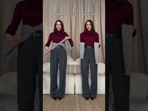 How to tie your hoodie (or sweater) around your waist hack ♥️ Follow for more styling tips #style