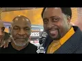 MIKE TYSON EMBRACES TOMMY HEARNS SHOWS HIM MAD LOVE 2 LIVING LEGENDS