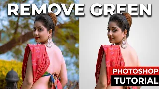 How To Remove Green Background In Photoshop cc | Edit Zone | Photoshop Photo Editing