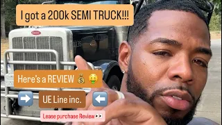 8 month review after signing a 4 year lease purchase contract with UE LINE inc for a 2025 589 Pete