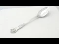 Sterling Silver Queen s Pattern Gravy Spoon by George Adams - Antique Victorian