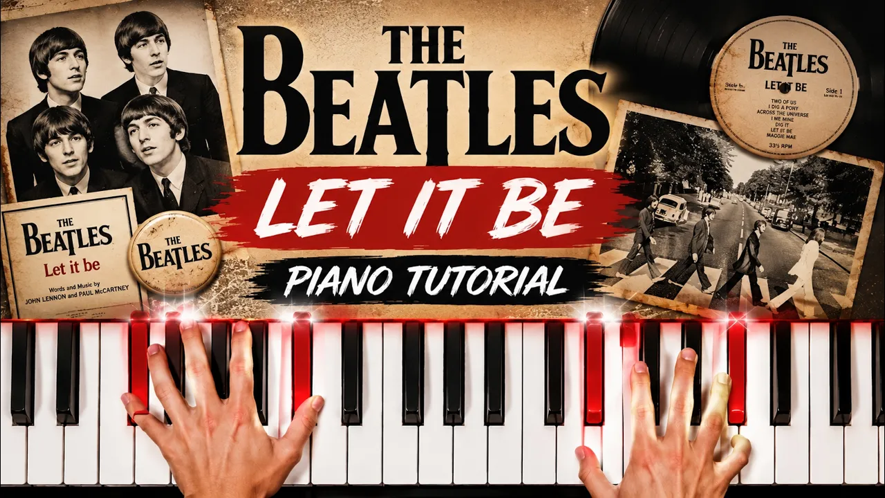 Let It Be Piano: How to Play Beatles Let It Be Piano Tutorial!