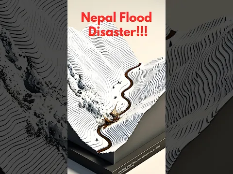 How did the flood disaster in Nepal happen?