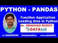 09 Function Application Loading data into Python