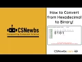 OLD Convert from Hexadecimal to Binary