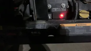 Onan 4000w flashing red light