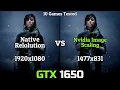 GTX 1650 NIS Nvidia Image Scale 10 Games Tested