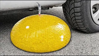 ORBEEZ COCA COLA BALLOON VS CAR, Coca Cola Zero, PowerAde, Fanta, Sprite, Fruko and Mentos Diff Unde