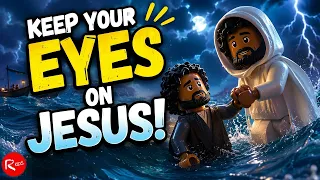 Keep Your Eyes on Jesus Jesus Walks on Water Hip Hop Song for Kids Christian Kids