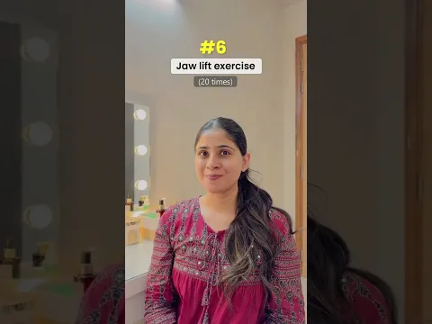 "Navratri & Karwa Chauth Glow Routine | 5 Min Face Yoga For Clear Glowing Skin #shorts