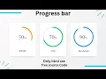 How To Make Circular Progress Bar Using HTML CSS JavaScript Progress bar in html css