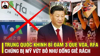 TRUNG QUỐC KHINH BỈ ĐÁM 3 QUE VOA, RFA: CHÚNG BỊ MỸ VỨT BỎ NHƯ ĐỐNG GIẺ RÁCH