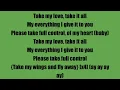 Take my wings - Christopher Matin LYRICS ON SCREEN