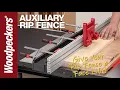Auxiliary Rip Fence Woodpeckers Tools