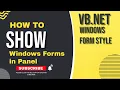 How to show load windows forms in panel in vb net