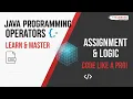 Java Programming Operators Assignment Operations Validations Calculations Tutorial NareshIT