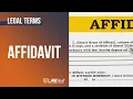 Legal Terms Affidavit