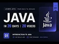 Java in 20 Days Write Your First Program Day 1
