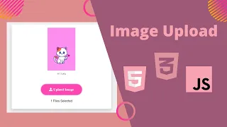 Image Upload Using HTML CSS JavaScript