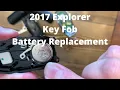 Replacing 2017 Ford Explorer Key Fob Battery